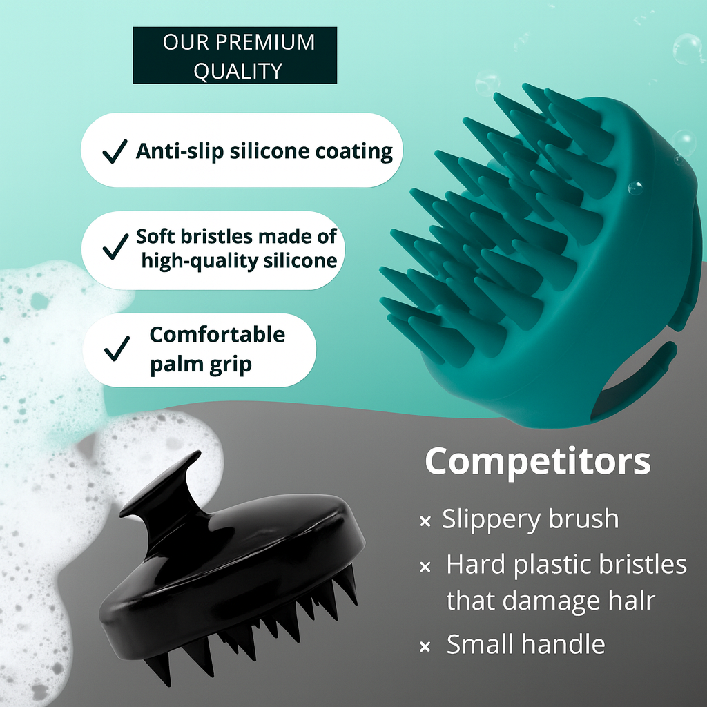Premium Silicone Scalp Massager