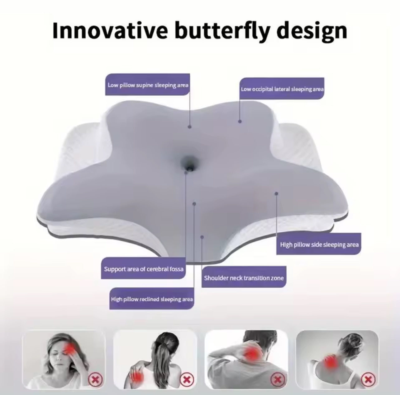 Butterfly Comfort Memory Pillow