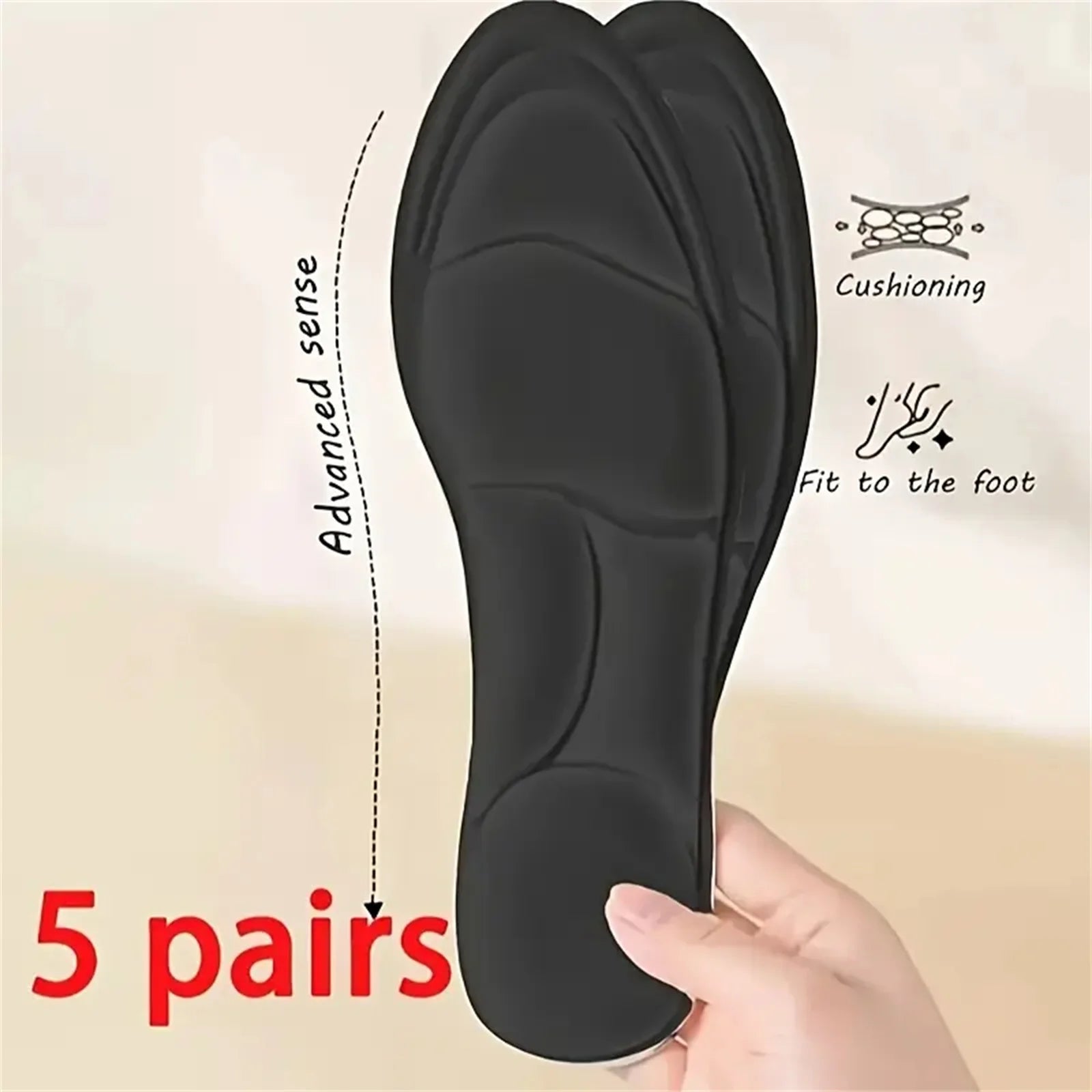 Insoles 5D Memory Foam