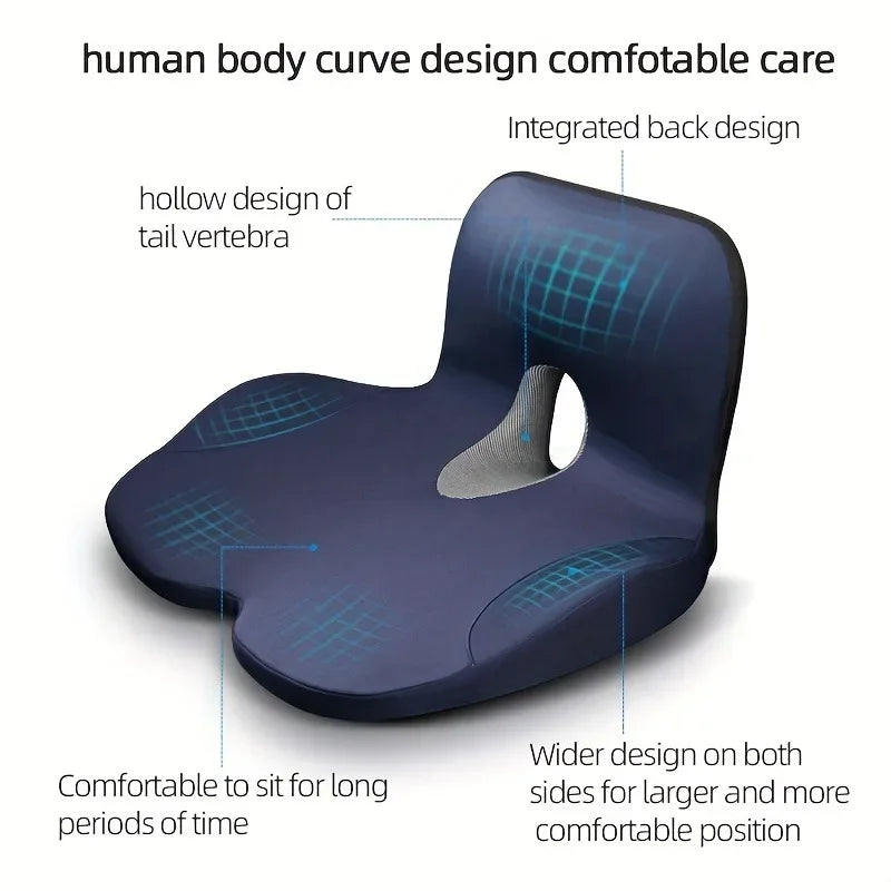 Orthopedic Seat Cushion with Lumbar Support